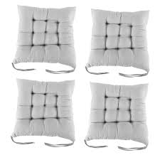 These memory foam seat cushions reduce pressure on backs and hips, and their brown chenille covers are. Coffee Pandahug Seat Pads For Dining Chair Set Of 4 Chair Cushions With Straps For Indoor Outdoor Garden Office Living Room 40 X 40cm Slipcovers Home Kitchen Clinicadelpieaitanalopez Com