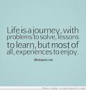 Image of life is all about the journey