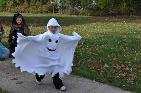 What An Awesome Ghost Costume Fleece With Hood Simple And Warm Genius Ghost Halloween Costume Ghost Costume Kids Toddler Halloween Costumes