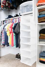 If you don't have children, pick another closet to organize. Closet Dividers For Kids Closet Armelle Blog