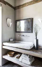 It is time to stop, take a deep, calming breathe why not incorporate your ancestors in your new old style bath room? Tuscan Villa Sink Bathroom I Love The Storage In This Bathroom Not Sure About The Concrete Sin Rustic Bathroom Designs Rustic Bathrooms House Interior