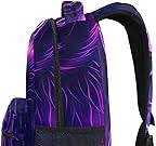 Amazon.com: feiquan Mochila de lobo púrpura brillante para niñas, niños,  mochila escolar para niños, mochila escolar para niños, mochila informal de  ...