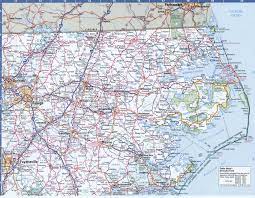 Most historical maps of south carolina were published in atlases and spans over 300 years of growth for the state. Map Of North Carolina Eastern Free Highway Road Map Nc With Cities Towns Counties