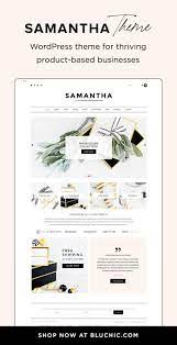 Samantha Ecommerce Wordpress Theme For Online Shop Bluchic Blogger Design Wordpress Theme Wordpress