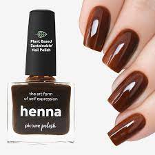 Henna Nail Polish Jelly Brown Nail Color Picture Polish