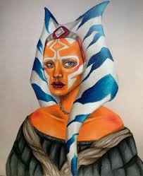Alles rund um kostüme & verkleiden. Ahsoka Tano In Colored Pencil Starwars