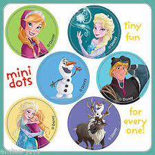 Frozen Stickers 48 Dots 8 Sheets Reward Charts Party Favours Seals Elsa Ebay