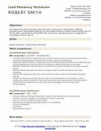 Lead Pharmacy Technician Resume Samples Qwikresume