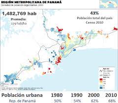 La ciudad de panamá celebró 500 años de su fundación. Dispersion Urbana En Ciudad De Panama Metromapas