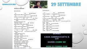 Oppure vuoi proporre la tab per chitarra del tuo riff preferito? 29 Settembre Testo Accordi E Melodia Youtube