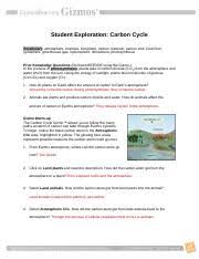 Pdf student exploration disease spread gizmo answer key, student exploration refraction gizmo answer key, 2011 all gizmo answers key kryptos global, force and fan carts gizmo answer key sante blog, free download here pdfsdocuments2 com, where to find answer keys for the explore learning. Carbon Cycle Gizmo Answer Key Quizlet
