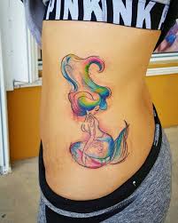 If you have been fascinated by the stories about marine characters, a watercolor mermaid tattoo will be your connection with this mythical world. 125 Fascinating Beautiful Sea Mermaid Tattoo For Ladies Body Tattoo Art