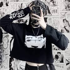Manga and anime streetwear clothing | dark aesthetics clothing, vaporwave, japanese aesthetics and anime clothing. Buy 1 Blissed Anime Girl Aesthetic Long Sleeve