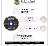 Tenax Ceramica Bridge Saw Blade for Cutting Ceramic Porcelain - 16"