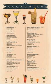 Cocktail Menu Cocktail Menu Drink Menu Design Menu Design