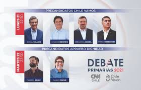 La noche del lunes 21 de junio se realizó el primer debate primarias 2021, actividad organizada por los canales cnn chile y chilevisión, y que reunió a los cuatro candidatos presidenciales de chile vamos. W764own 9jqfqm
