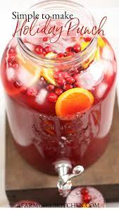 Simple Holiday Punch Recipe Made With Everyday Ingredients Holiday Punch Recipe Christmas Punch Recipes Punch Recipes