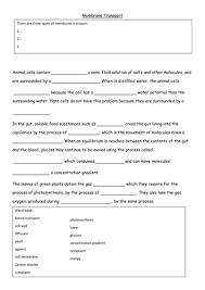 Complete the table by checking the correct column for each statement _ is used during active transport but not passive transport _ process by which a cell takes in material by forming a vacuole around. Active Transport Worksheets Teaching Resources