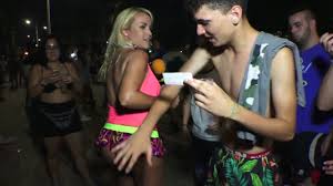 Naked News TV reporter Jenny Scordamaglia parties at Spanish festival in  her latest outrageous stunt | The Irish Sun