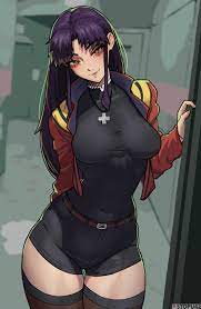 1girls abs absurdres anime artist name athletic athletic female  big breasts black shirt black shorts blue bottomwear blush bottomwear  breasts brown eyes brown eyeshadow busty clothed clothing cowboy shot