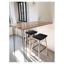 pied de table 3 tiges 90cm hairpin legs la fabrique des pieds table bar cuisine table haute cuisine table haute mange debout
