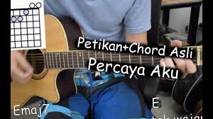 Walau hati ini terluka a. Belajar Petikan Gitar Percaya Aku Chintya Gabriella Youtube