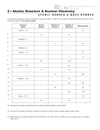 Expansion upon freezing mass number of an atom atomic number and mass number physical properties of water polar covalent bonds. 35 Atomic Number Worksheet Answers Worksheet Project List