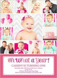 Birthday Invitation Card For 6 Year Old Boy What A Year Girl First Birthday Invitation Shutterfly First Birthday Invitations 1st Birthday Girls Baby Girl First Birthday