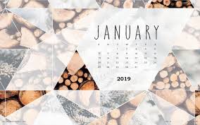 January 2019 Wall Calendar Desktop Wallpaper Calendar Calendar Wallpaper Desktop Calendar