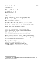 Bei beerdigungen, hochzeiten, taufen und kommunionen kommt es häufig vor, dass verwandte, hinterbliebene, freunde oder paten die fürbitten selber. Goldene Hochzeit I Pfarrer Dr Georg Pauser