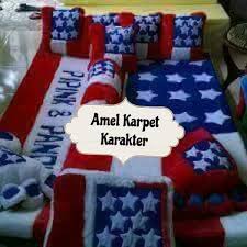 Karpet + 5 bantal + 2 bantal kaki + 1 guling + 1 keset. Distributor Karpet Subang Amel Karpet Karakter Set Fullset Karpet 1 Bantal 2 Keset 1 Standar Set Karpet 1 Bantal 5 Guling 1 Bantal Kaki 2 Keset 1 Fullset Nb Keset Bisa