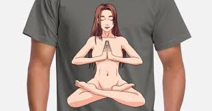 'nackt Yoga Yogi Erleuchtung Meditation OM' Männer T-Shirt | Spreadshirt