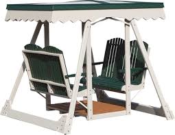 Vinyl Poly Lumber Face To Face Swing Patio Swing Porch Swing Quality Garden Furniture