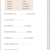 First, students have to complete the sentence by conjugating the verb in the irregular past tense verbs worksheet. 1