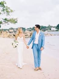 (we're thinking dark blue bridesmaid dresses against a nautical white and dark blue beach wedding. 62 Romantic Blue Beach Wedding Ideas Weddingomania