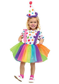 Child Big Top Fun Clown Costume Girl Clown Costume Halloween Costumes For Girls Toddler Clown Costume