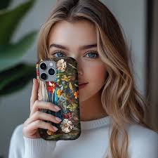 Wild Flowers Stained Glass Illusion Trendy Design iPhone 16-11,8 X, XR, XS,  Google Pixel, Samsung Galaxy Tough Cases, Gifts