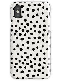 Transparent Black And White Polka Dot Rug Preppy Brushstroke Free Polka Dots Black And White Spots Dots Dalmation Animal Spots Design Minimal Iphone Case By Charlottewinter In 2020 Minimal Iphone Cases Pink Phone Cases Design Minimal