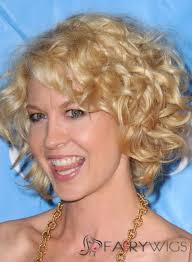 Soft Lace Front Short Blonde Wavy Top Quality High Heated Fiber Hair Wig