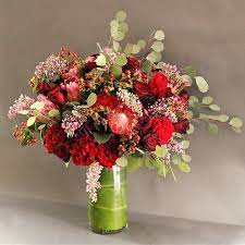 Wreaths deep colors flowers wedding jewel tones flower decorations floral. Jewel Tones Jardiniere