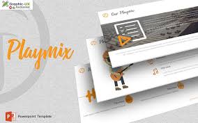 Playmix Music Powerpoint Template Graphicux In 2020 Powerpoint Templates Simple Powerpoint Templates Keynote Template