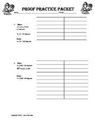 Geometry Proof Practice Study Guide With Detailed Answer Key Geometry Proofs Teaching Geometry Geometry Book