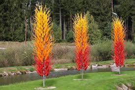 Gartenstecker bunte farbklekse für jeden garten. Handarbeit Seit 30 Jahren Nagelberger Glaskunst Gmund