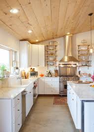 wood ceilings give a warm look to your