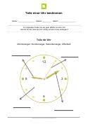 Arbeitsblatt Teile Einer Uhr Bestimmen In 2020 Uhrzeit Lernen Arbeitsblatter Kostenlose Arbeitsblatter