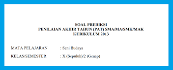 Menurut fungsi atau tujuan penciptaannya seni rupa terbagi menjadi dua, yaitu…. Soal Jawaban Pat Seni Budaya Kelas 10 Semester 2 Tahun 2021 Info Pendidikan Terbaru