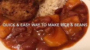 Too little water, and it's dry. How To Make Puerto Rican Rice Red Beans Easy Step By Step Recipe Youtube
