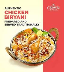 Authentic Chicken Biryani Prepared And Served Traditionally Come To Hotel Crown Palace To Relish Authentic Chicken Biryani In All Its Biryani Food Food Shows