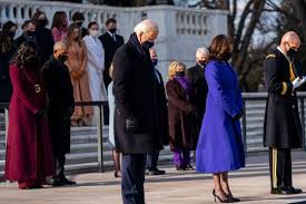 James clyburn, who was instrumental in helping biden capture the party's presidential nomination last year, fist bumped barack obama as they stood. Obama Bush And Clinton Accompany Biden To Arlington National Cemetery The New York Times