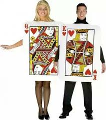 könig dame paar im kartenspiel